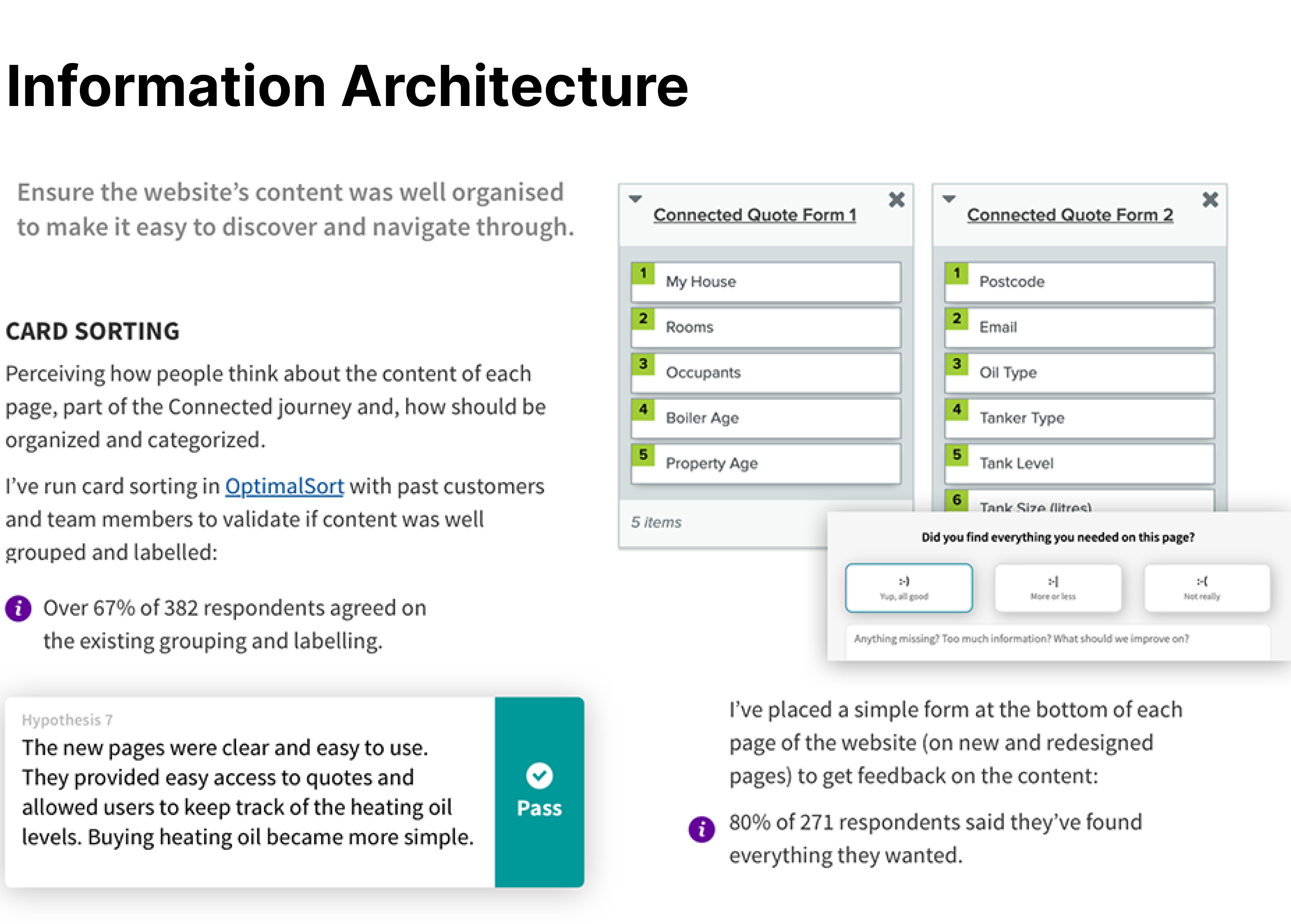 UX deliverables information architecture