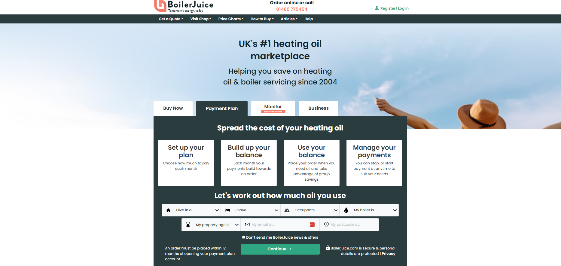 BoilerJuice new screens
