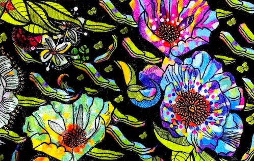 Cottage Bloomscape lampshade image